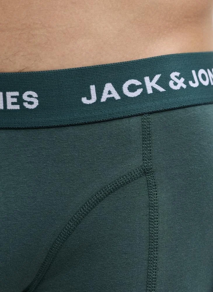 JACK & JONES 7 Pack Solid Trunks