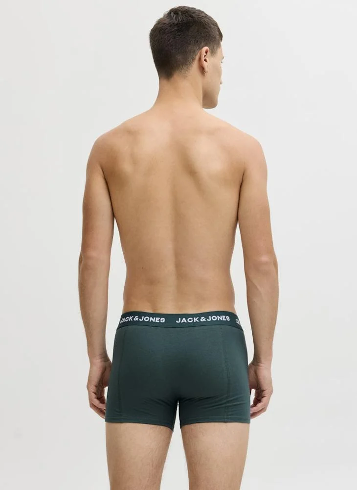 JACK & JONES 7 Pack Solid Trunks