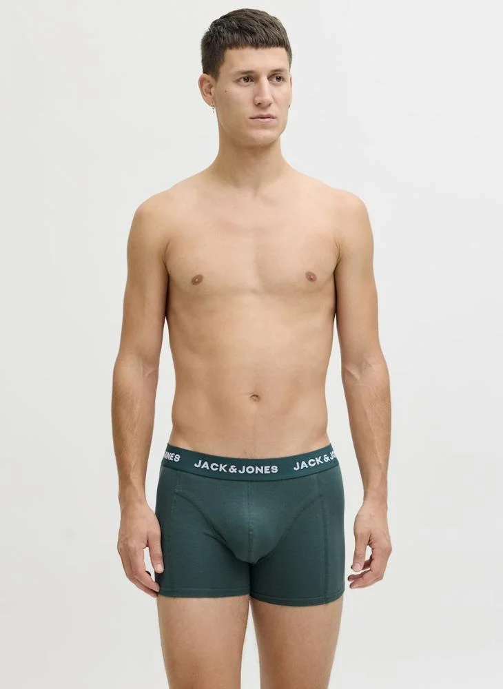 JACK & JONES 7 Pack Solid Trunks