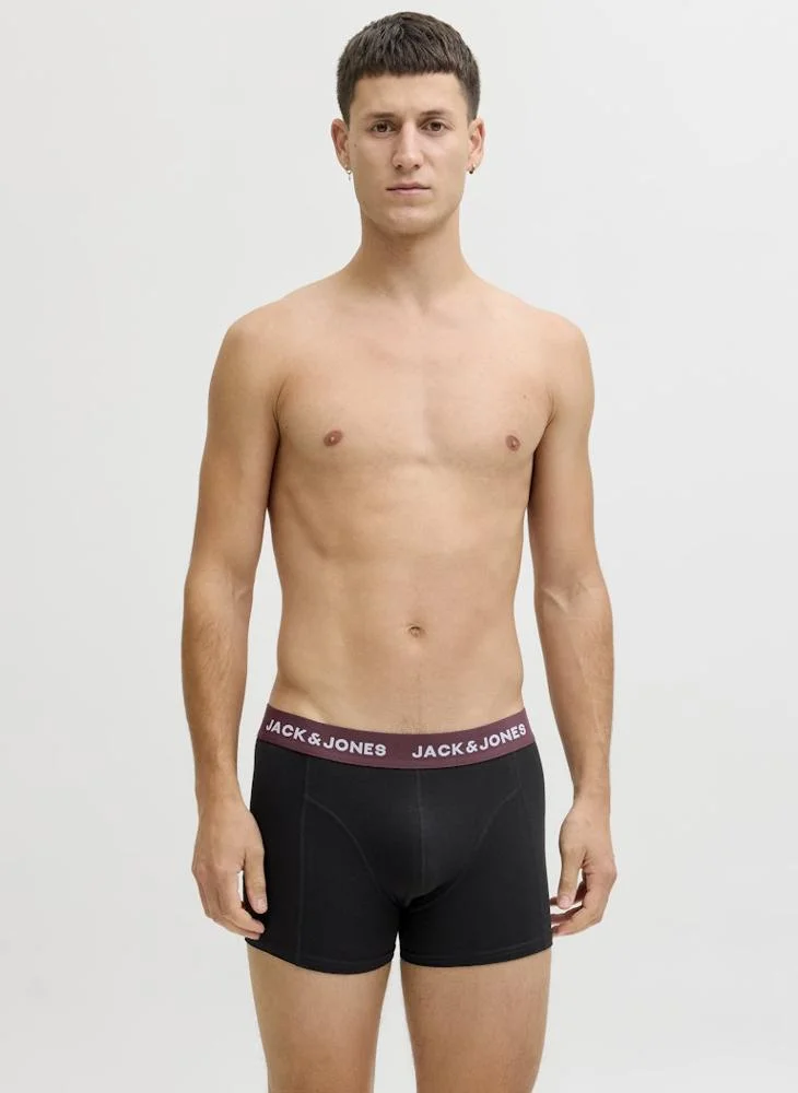 JACK & JONES 7 Pack Solid Trunks