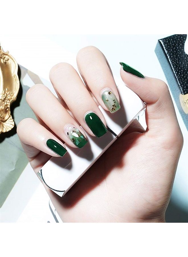 V VENALISA VENALISA 15ml Gel Nail Polish, Emerald Green Color Soak Off UV LED Nail Gel Polish Nail Art Starter Manicure Salon DIY at Home, 0.53 OZ  - Image 2