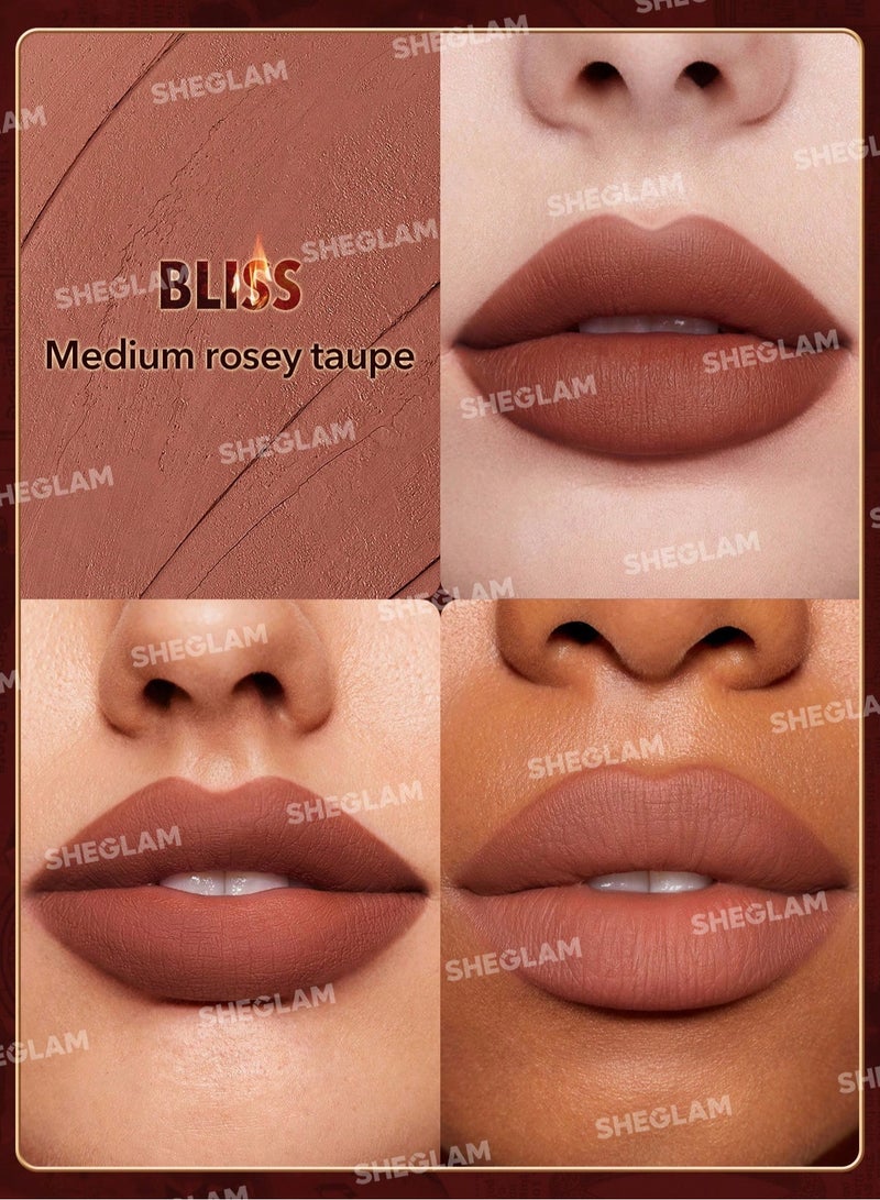 SHEGLAM Dynamatte Boom Long-Lasting Matte Lipstick Bliss - Image 3