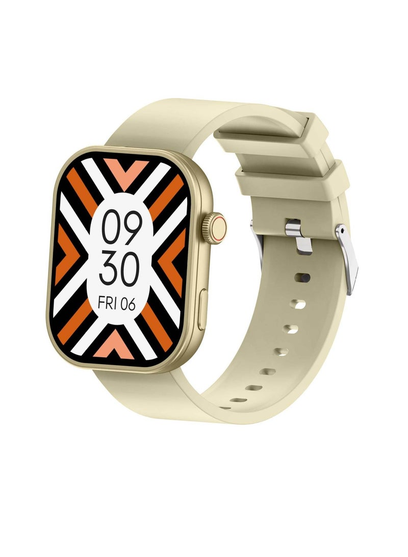 ZL84 Smart Bluetooth Call Watch, Waterproof Health Monitoring TFT Sports Bracelet, Magnetic Charging Durable Smart Wrist Watch For Men Women Children, (1pc, Beige) - Image 1