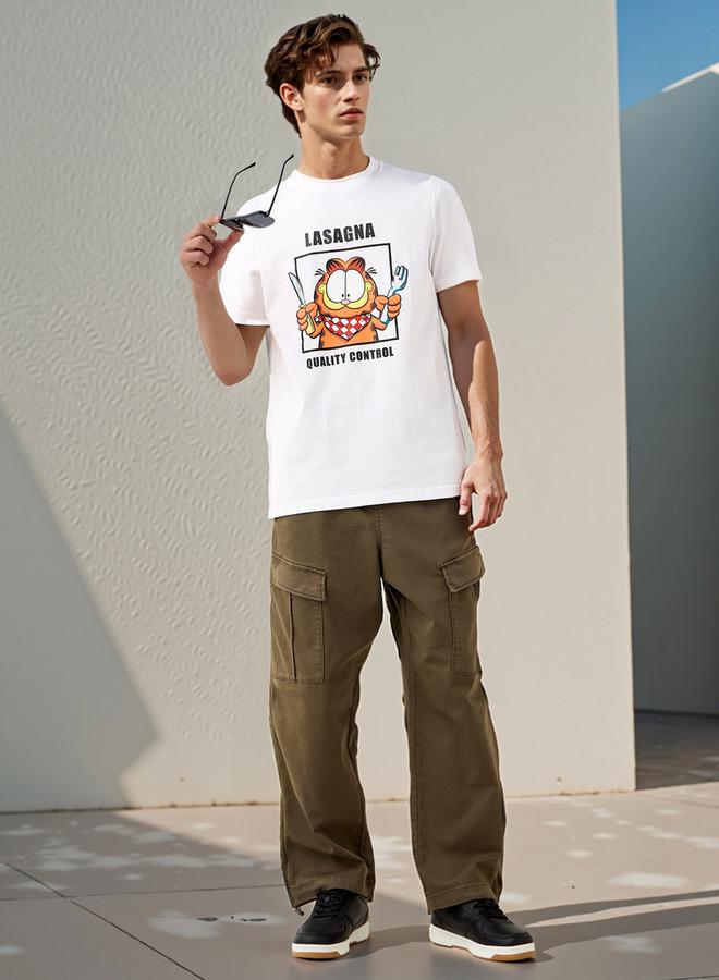 سبلاش فيڤ تيشيرت غارفيلد بطبعة ورقبة دائرية وأكمام قصيرة - Image 2