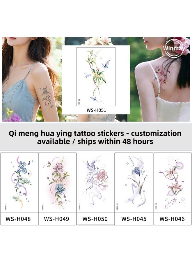 Mehendi Stickers Henna Mehendi stencil Tattoo Sticker for Hands Temporary Waterproof Mehndi Tattoo Body Art for Women & Girls - Image 2