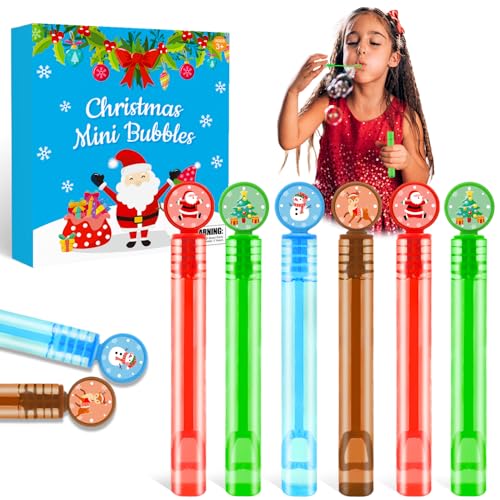 Wondrus Easter Mini Bubbles Wand Party Favors Supplies for Kids 3264 PackWinter School Classroom Gifts Toys Prizes for StudentsHoliday Small Goody Bag Stocking Basket Pinata Stuffers Fillers for Toddler - Image 1