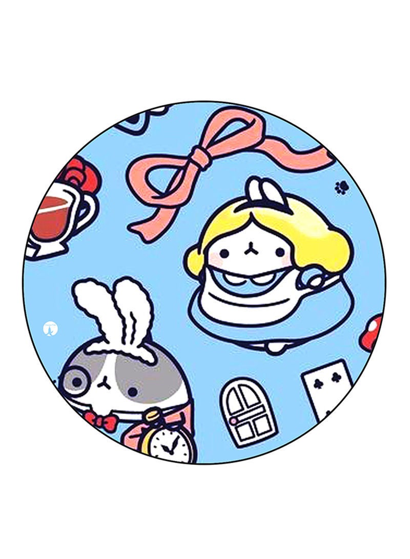 RKN Rabbits Printed Mouse Pad Round  Multicolour