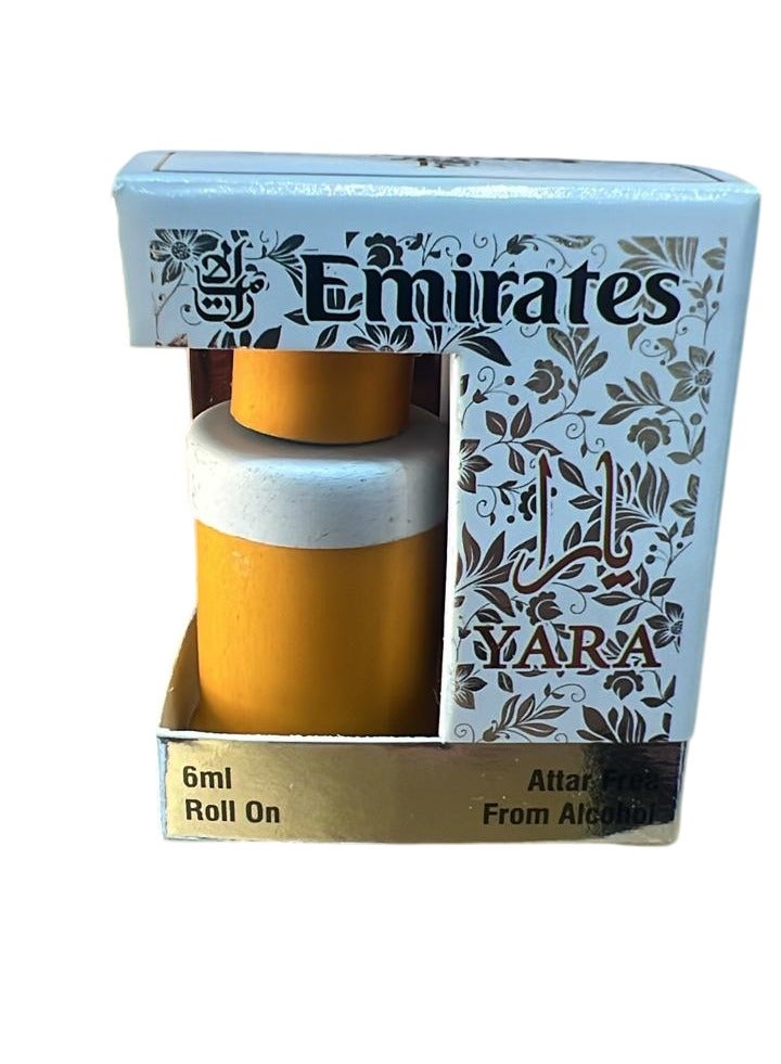 Emirates Yara Long Lasting Attar Floral Attar Roll On Perfume 6 ml 2 Pcs - Image 2