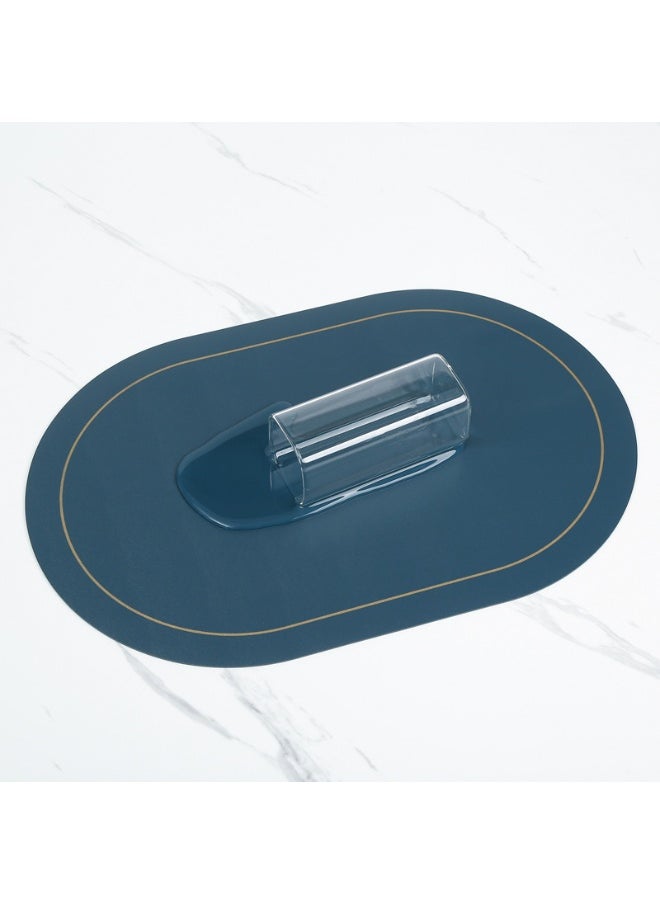 NIBEMINENT 2pcs Leather Ironing Western Placemats Water And Oil Insulation Pads  - Image 2