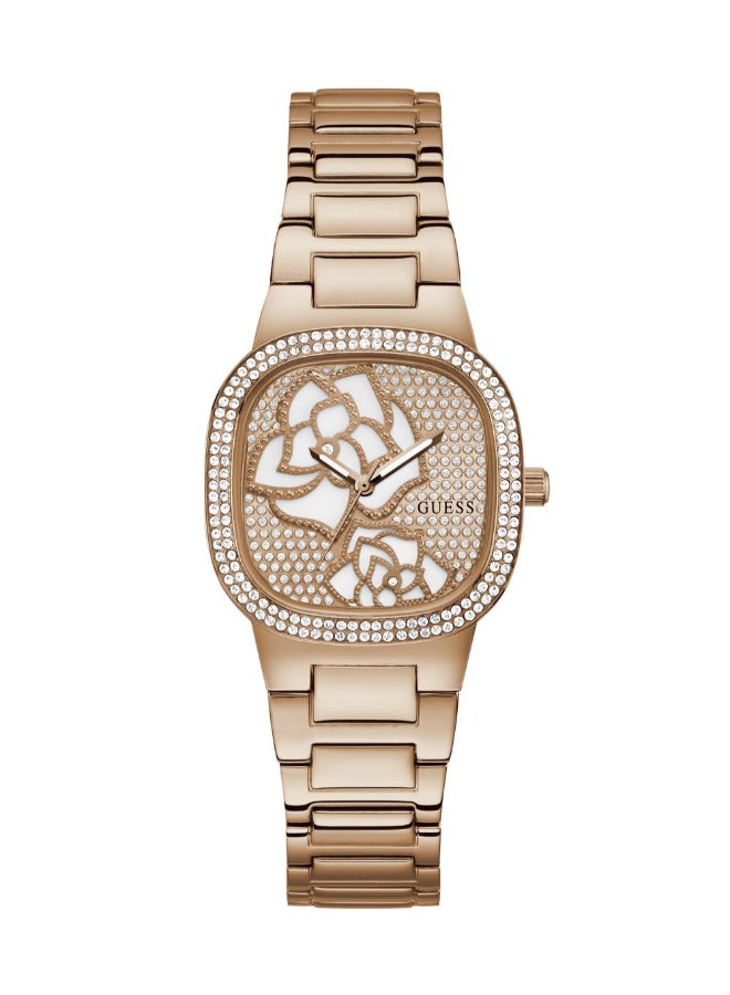 GUESS Rose Gold Tone Stainless Steel Bracelet\Rose Gold Dial\Rose Gold Tone Stainless Steel Case - Image 1