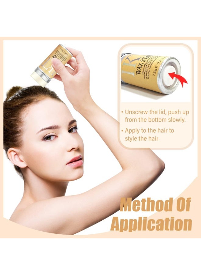 IKT Hair Wax Stick for Women & Men - Hair Slick Back Stick, Anti-Frizz and Fly Away Hair Tamer, No Residue Hair Finishing Stick for Flyaways, All Day Hold Styling Product for Smoothing Hair Strands 75gm. - Image 2