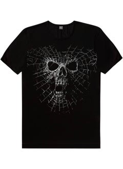 Rock&Roll Spider Skull, Half Skull, Bearded Skull Men's 3-Piece Eco Pack T-Shirt  - Image 5