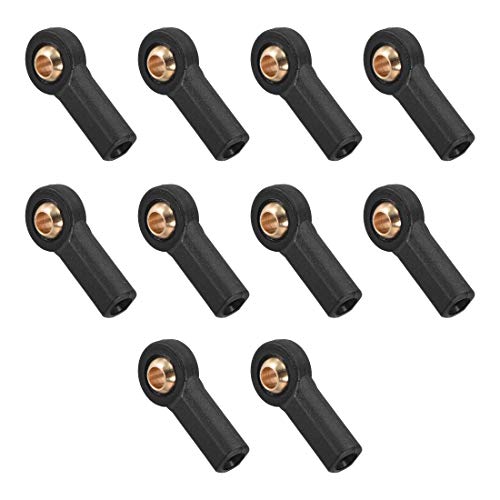uxcell 10 Pcs M3 3.0xL20mm Lever Steering Linkage Tie Rod End Ball Head End without Screws and Nut for RC Robot - Image 1