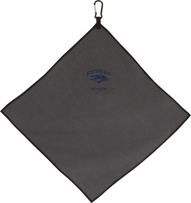 Team Effort Collegiate 15" x 15" Grey Microfiber Towel - Image 1