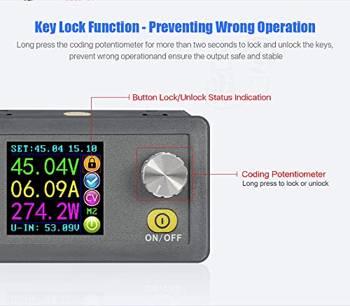 R&D RD DPS5020 50V 20A Constant Voltage Current DC DC Step-Down Power Supply Module Buck Voltage Converter Voltmeter (DPS5020) - Image 5