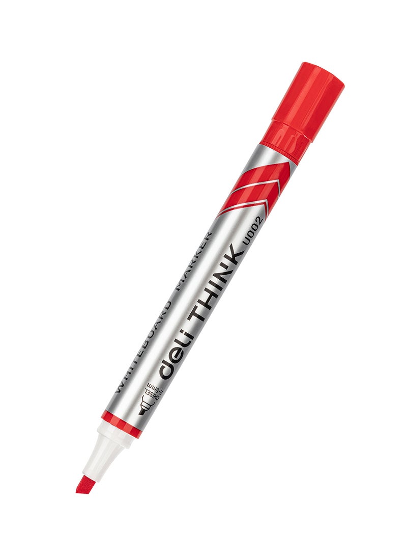 Deli Dry Erase Whiteboard Marker 2-5mm, Low Odor , Non-Toxic , Pack of 12 Red Pens - Image 4