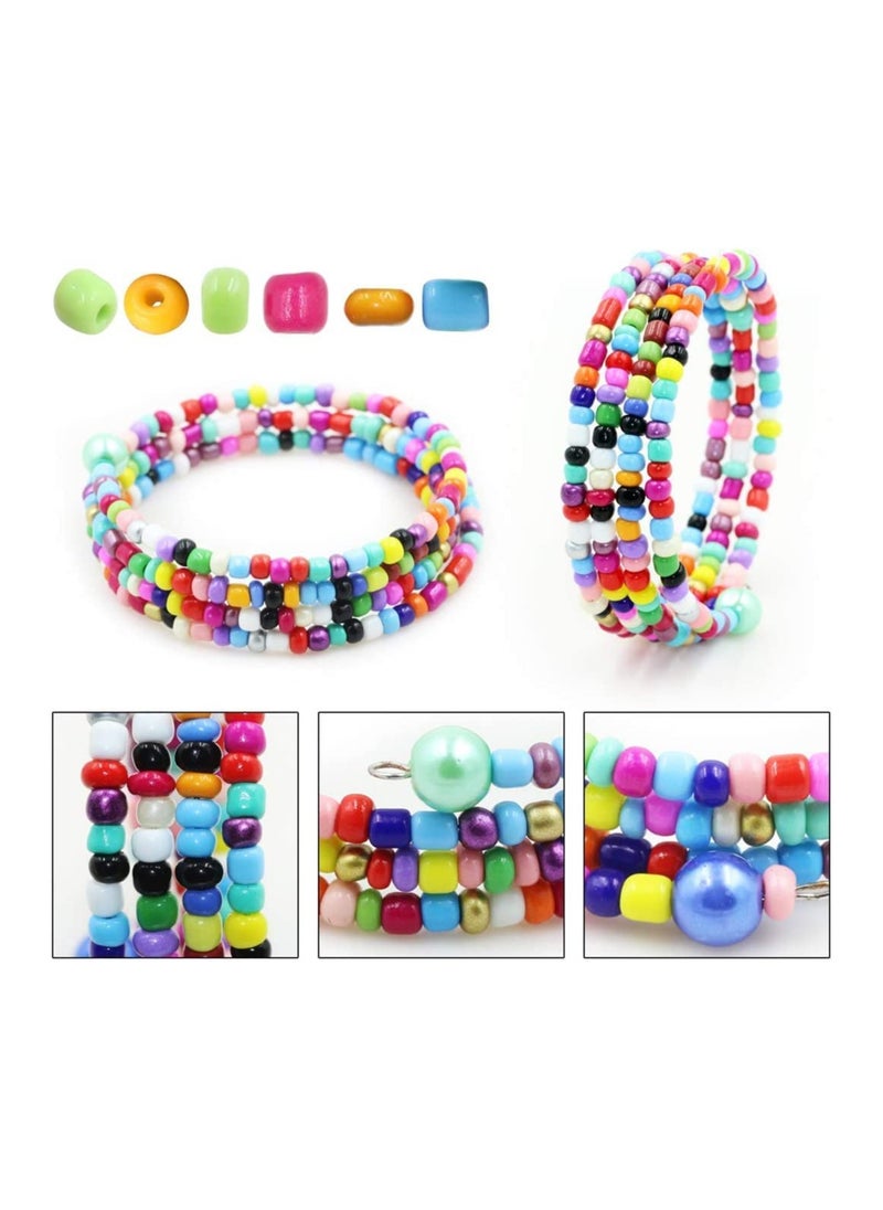 BLOOMING TIME Bracelet Beads With A-Z Alphabet Letter DIY Bead Making Kit With Rope  - Image 5