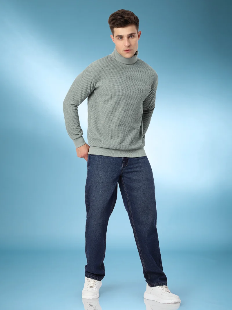 بيونغ سويت شيرت بياقة سلحفاة رمادي