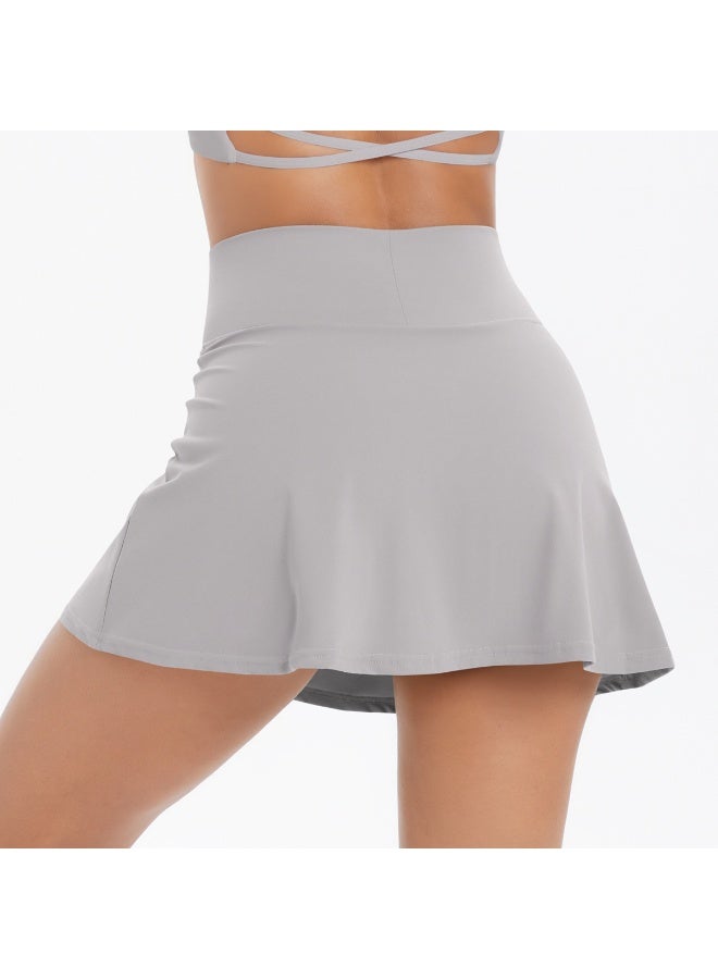 Badminton Tennis Skirt Quick Dry Elasticity Double Layer Yoga Skirt Tennis for Women Dance Fitness Solid Sports Skirts Casual - Image 3