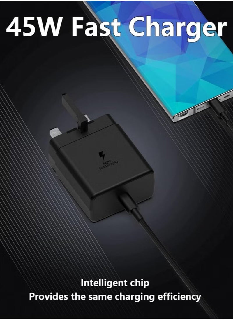 ELTRAZONE 45W USB C Charger Super Fast Charger with 5ft Cable for Samsung Galaxy S23 Ultra/S23+/S23, S22 Ultra/S22, S21 Ultra/S21, S20 Ultra/S20, Note 20/Note 10 Plus, Tab S8 Ultra/S8+/S8/S7 - Image 3