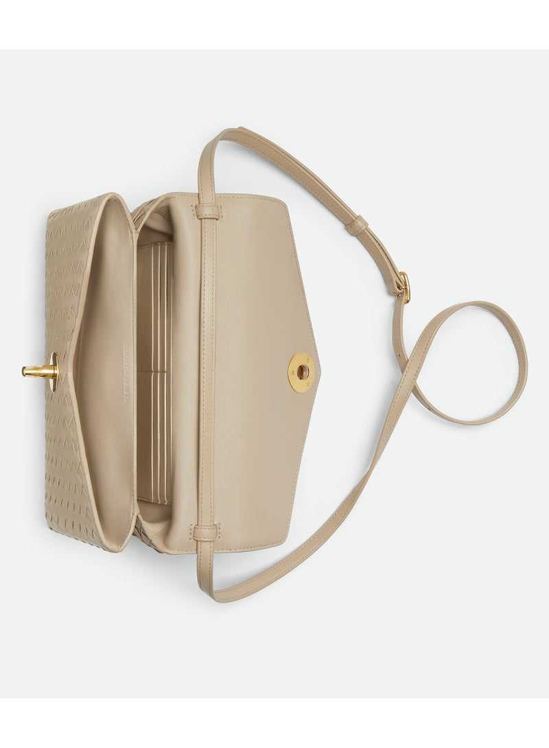 BOTTEGA Bottega Veneta Knot Lock Cross Body Bag, Women's Tote Bag, Women's Shoulder Bag, Women's Travel Bag, Women's Hand Bag, Beige-25cm - Image 3