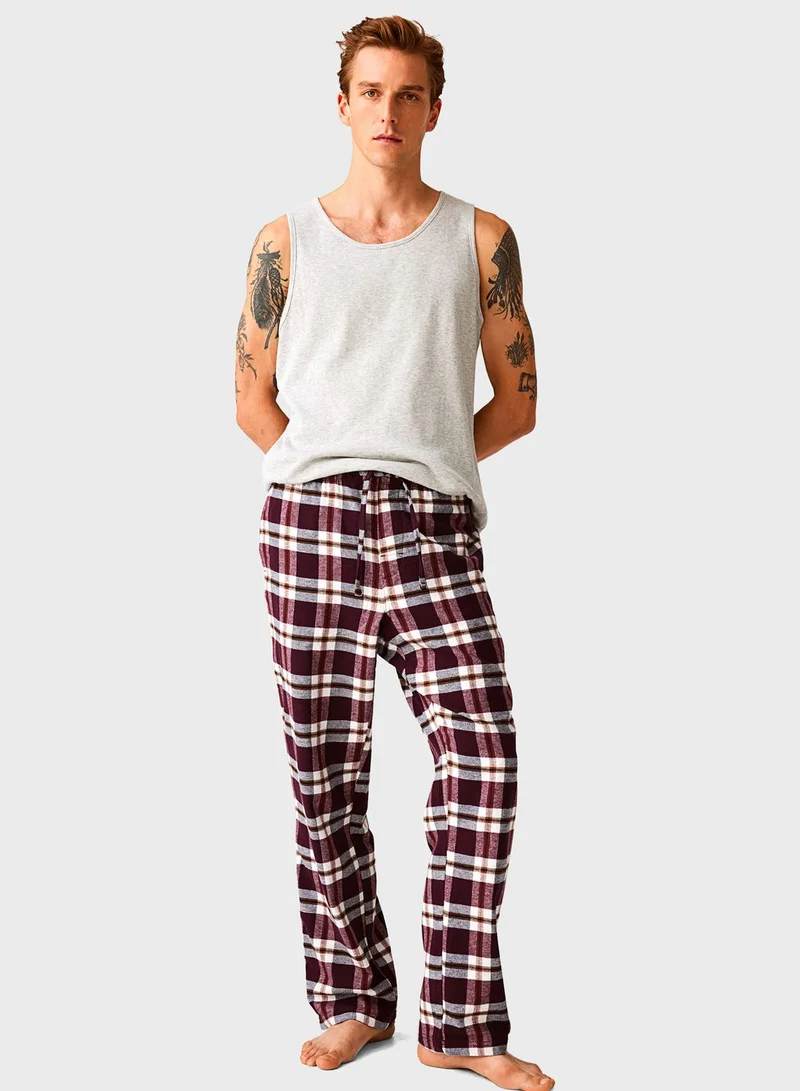 H&M Checked Regular Fit Pyjama