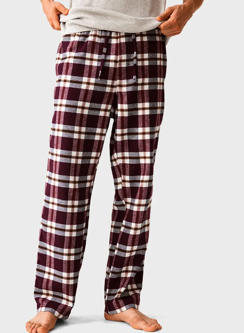 H&M Checked Regular Fit Pyjama