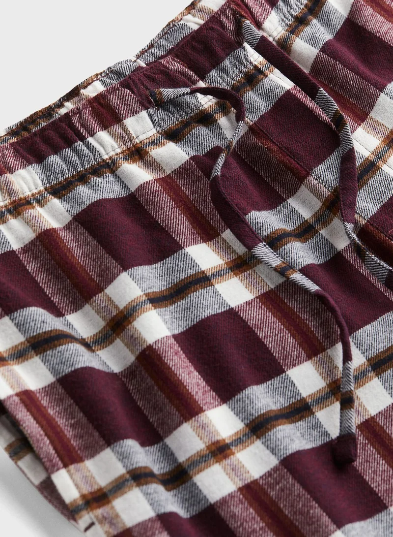 H&M Checked Regular Fit Pyjama