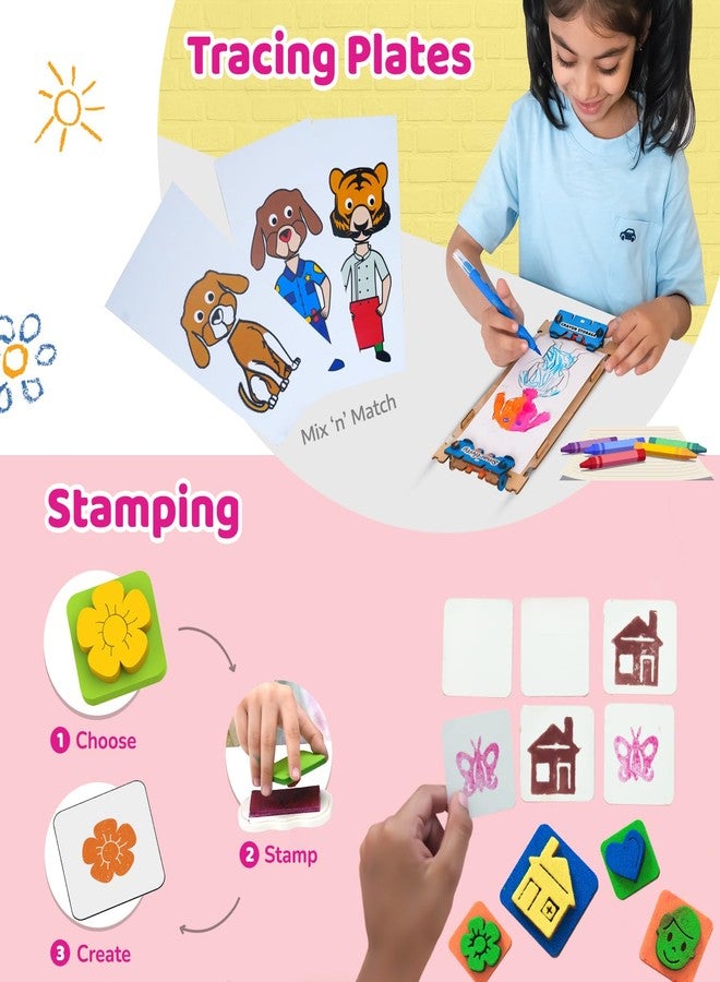 Smartivity 20 in 1 Art and Craft Kit I for 5,6,7,8,9 Year Old Girls & Boys I Clay, Stamp, Tracing, 3D House, Origami & Many More I Toys for Kids Age 5,6,7,8,9 - Image 5