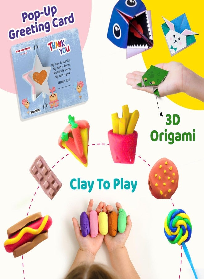 Smartivity 20 in 1 Art and Craft Kit I for 5,6,7,8,9 Year Old Girls & Boys I Clay, Stamp, Tracing, 3D House, Origami & Many More I Toys for Kids Age 5,6,7,8,9 - Image 4