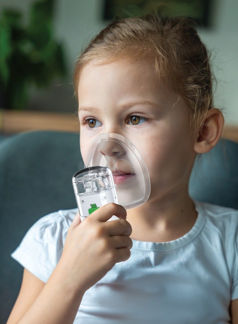 GREEN LION Portable Nebulizer with Three Mist Modes / Asthma Treatment/ Allergy Relief / Cough Relief / Deeper Medication / Easy to Carry / Quiet Operation / Fine Mist - White - Image 2
