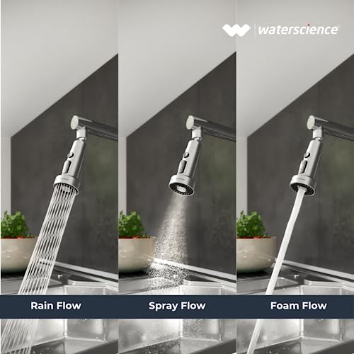 WaterScience Tap Extension for Kitchen Sink | 3 Flow Modes | Flexible Faucet Extender for Taps | Aerators for Water Tap | Upto 80% Water Saving - Wide - Image 5