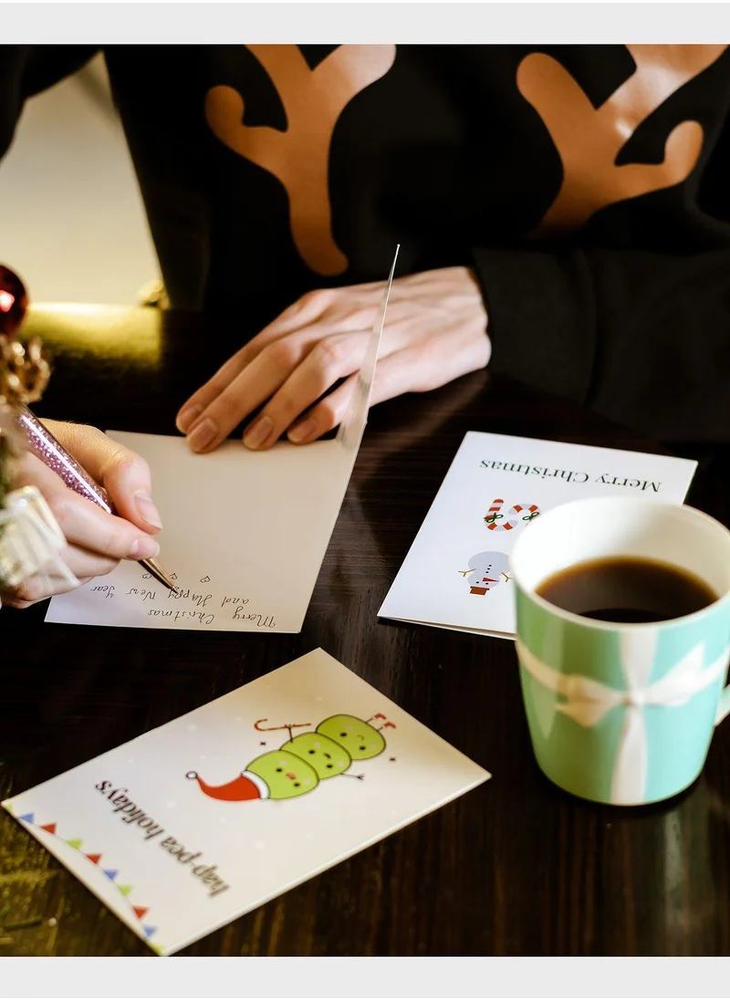 the lumiere co Merry Christmas Icons Greeting Card