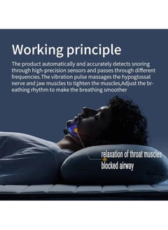 General Anti-snoring smart device, USB rechargeable smart device with gear indicator, 6 adjustable gears and automatic snoring detection, unisex  - Image 5
