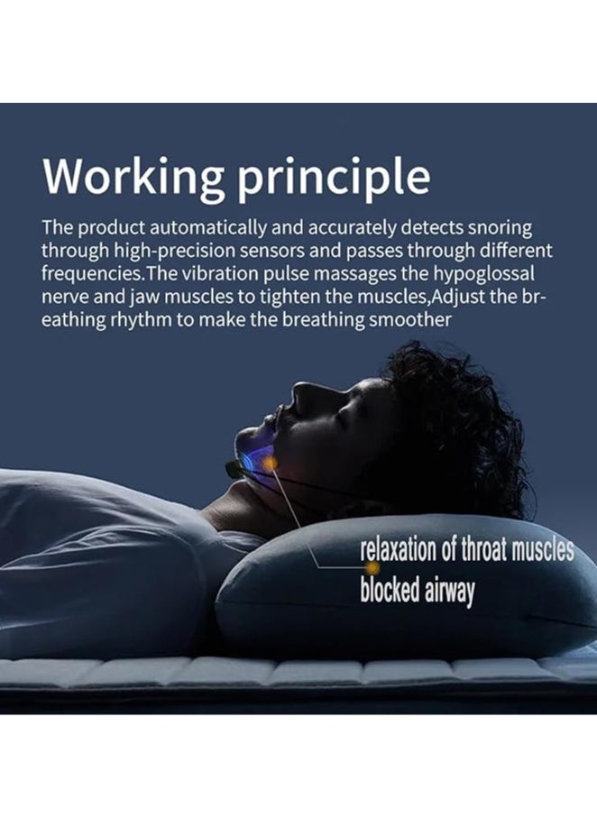 General - Anti-snoring smart device, USB rechargeable smart device with gear indicator, 6 adjustable gears and automatic snoring detection, unisex - Image 1