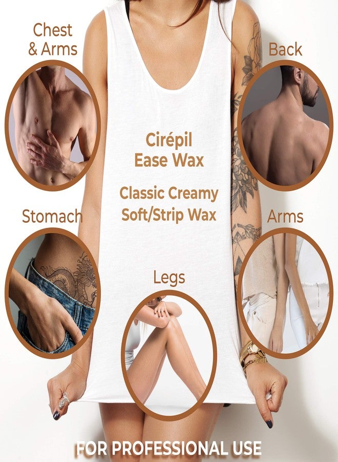 Cirepil - Ease Wax - 400g / 14.11 oz Wax Tin - Unscented - Creamy Texture - Perfect for Large Areas - Best for Fine Hair & Dry Skin Types - Strips Needed - Image 2