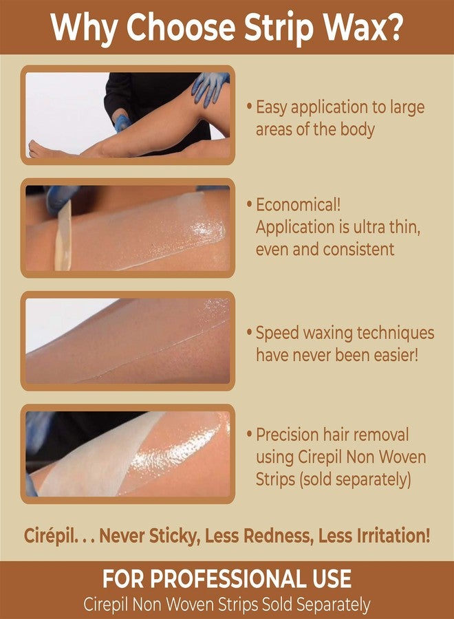 Cirepil - Ease Wax - 400g / 14.11 oz Wax Tin - Unscented - Creamy Texture - Perfect for Large Areas - Best for Fine Hair & Dry Skin Types - Strips Needed - Image 3