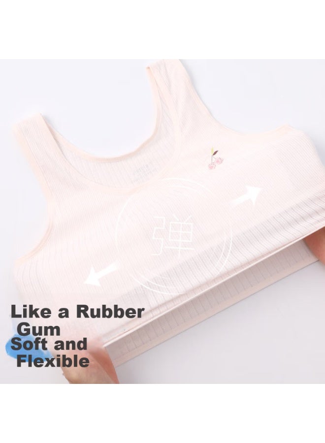 Long time companion Jiusuiban Children's Underwear, Girls' Developmental Bra For Ages 8-10, Anti-nipple Show, Jacquard Breathable Vest For Older Childre - Image 1