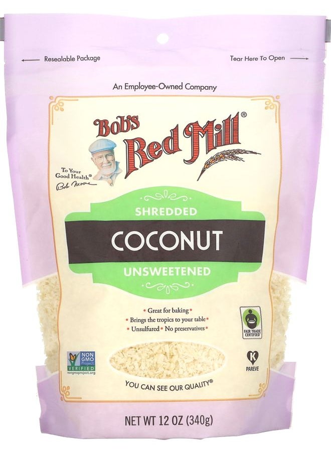 Bob's Red Mill Shredded Coconut Unsweetened 12 oz (340 g) 