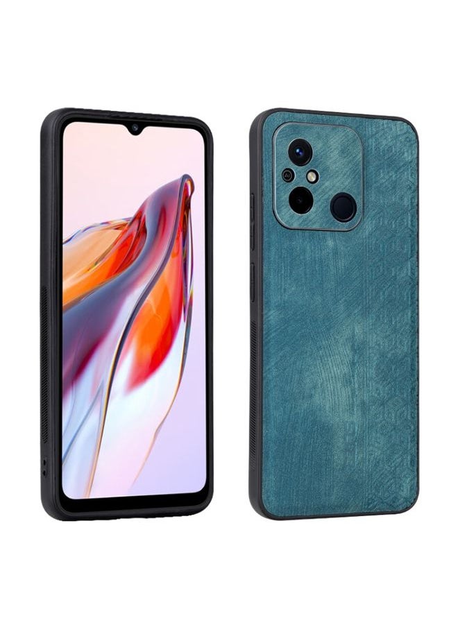 HuHa Case Cover For Xiaomi Poco C55 / Redmi 12C / 11A AZNS 3D Embossed Skin Feel Phone Case Dark Green 