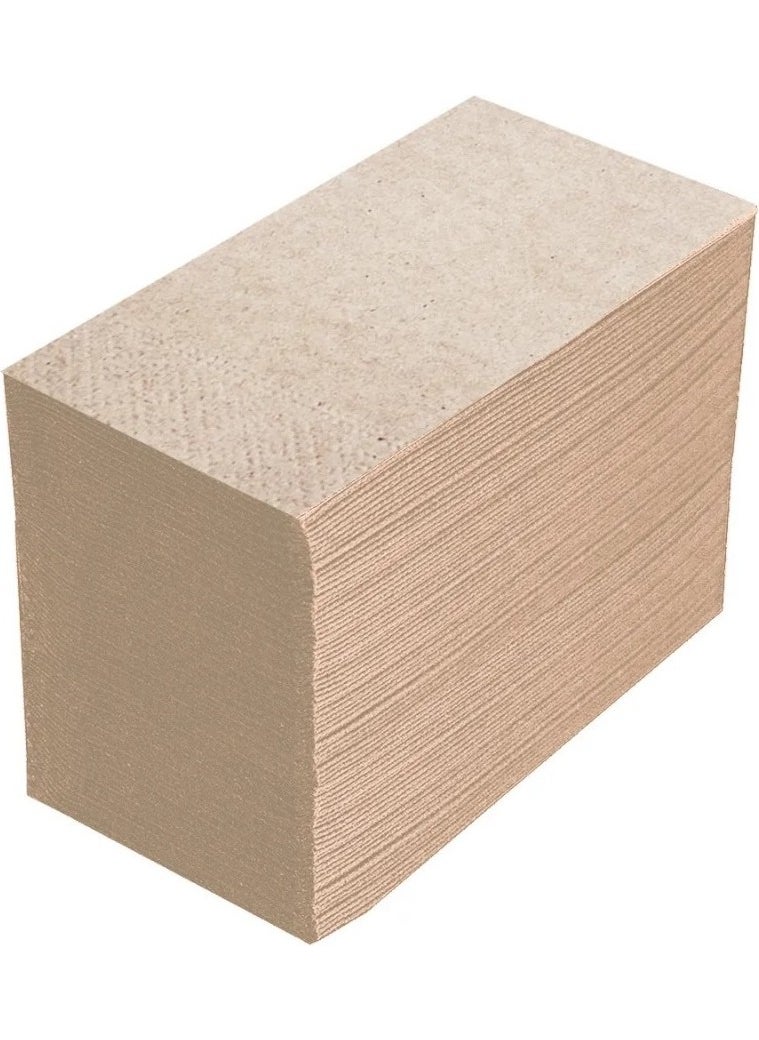 Kraft Waiter Folding Napkin 33x33 cm 100 Pieces  - Image 1