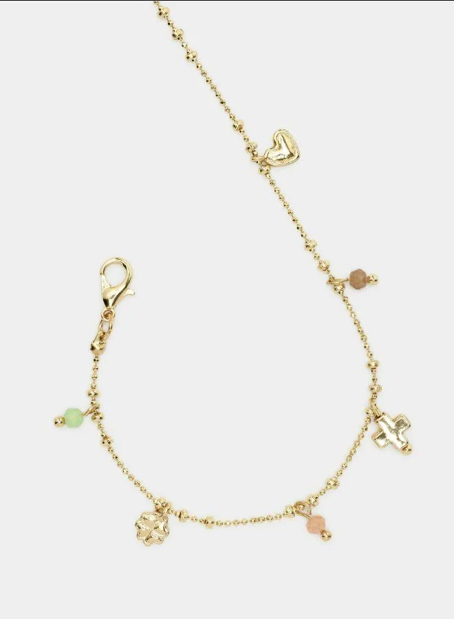 بارفوا سوار مع تعاويذ وخرز كريستال