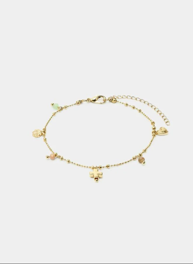 بارفوا سوار مع تعاويذ وخرز كريستال