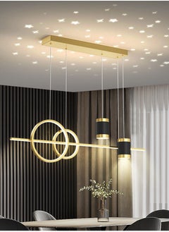 Sumkyle LED Modern Wave Shape Pendant Light 45W Dimmable Chandelier Hanging Lighting Fixture Black Chandeliers For Dining Room Restaurant Kitchen Island Table  - Image 1