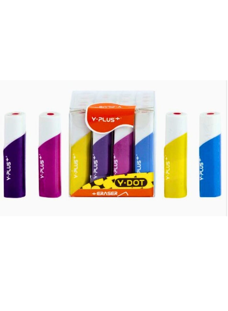 Y plus+ 20-Pieces Y Dot Eraser Set Multicolor - Image 1