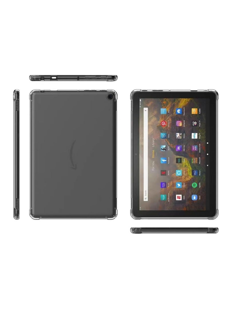Case for All-New Fire HD 10 Tablet 10 inch 2023 Released, Shockproof Impact Resistant Flexible Cover, Anti-Scratch Transparent Clear TPU Protective Shell -Clear  - Image 2
