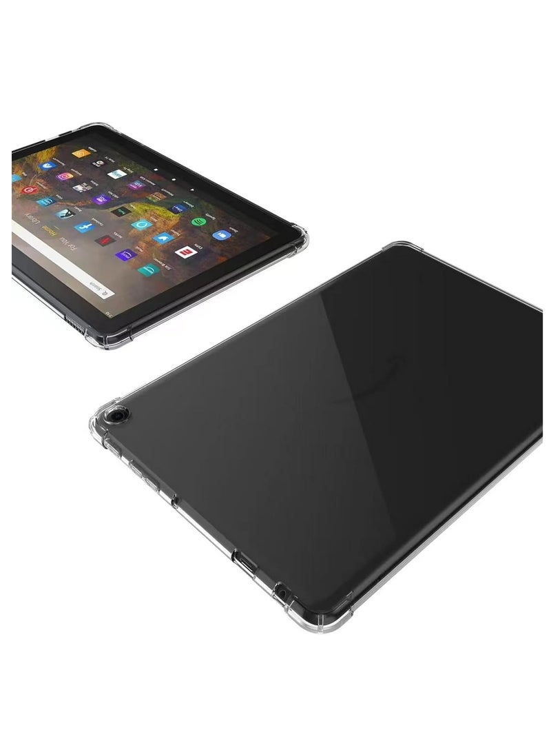 Case for All-New Fire HD 10 Tablet 10 inch 2023 Released, Shockproof Impact Resistant Flexible Cover, Anti-Scratch Transparent Clear TPU Protective Shell -Clear  - Image 4