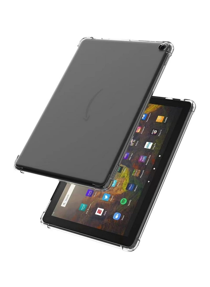 Case for All-New Fire HD 10 Tablet 10 inch 2023 Released, Shockproof Impact Resistant Flexible Cover, Anti-Scratch Transparent Clear TPU Protective Shell -Clear  - Image 3