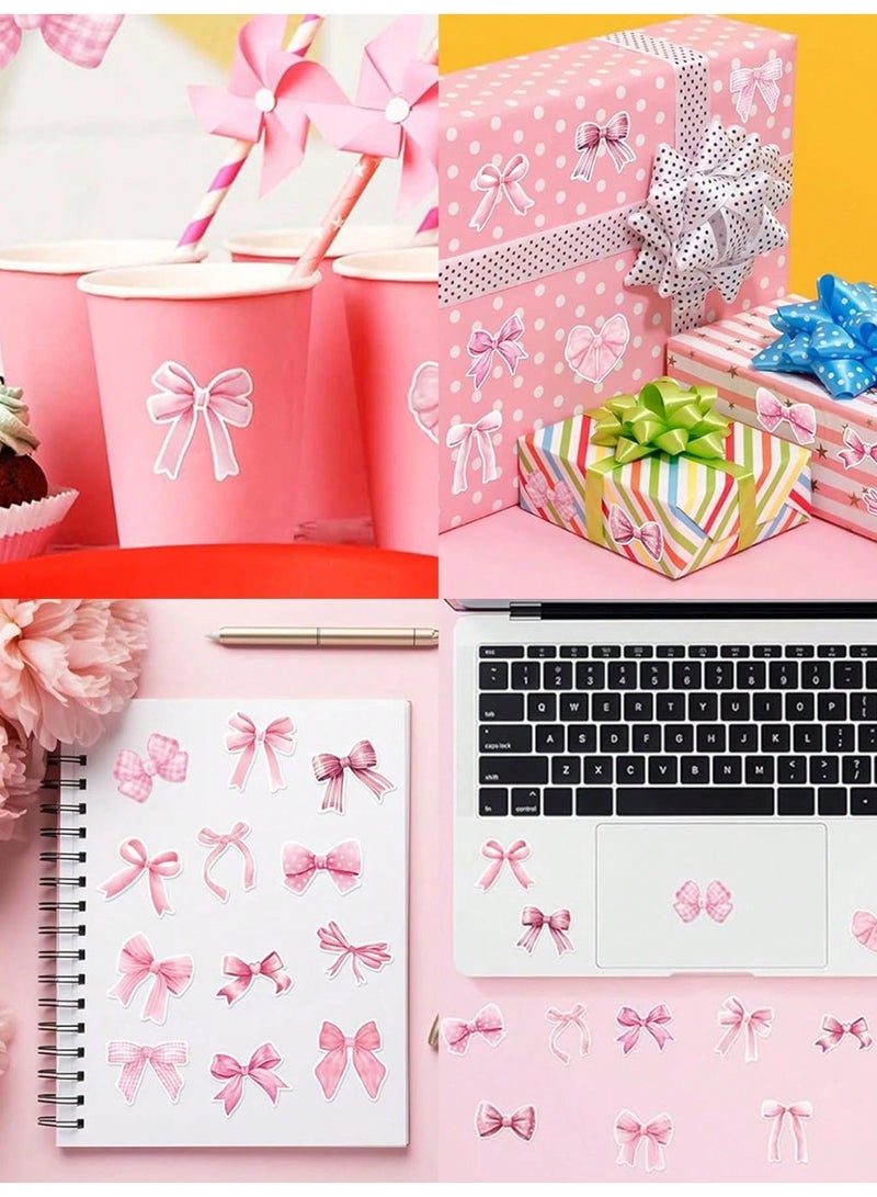 ملصقات أشرطة وردية - 1000 قطعة ملصقات أشرطة وردية أنيقة في لفتين ملصقات فينيل مقاومة للماء ذات طابع أنثوي لهدايا أجهزة الكمبيوتر المحمولة الزجاجات سجلات القصاصات الأمتعة أجهزة الكمبيوتر المغلفات ديكور للأطفال - Image 3