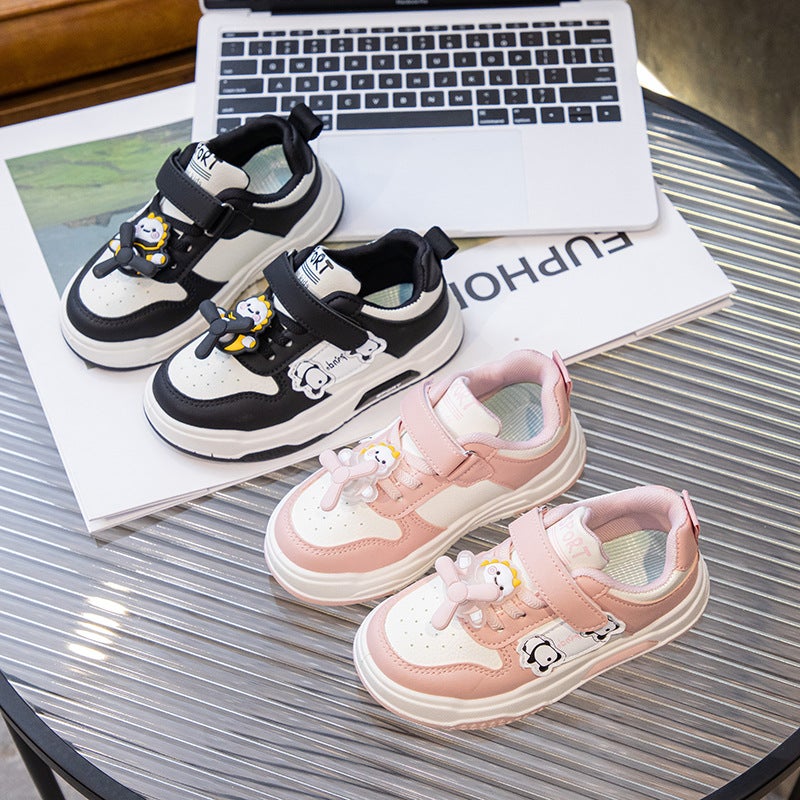 Children'S Shoes 2024 New Girls' Western Style Cute Board Shoes Big Children'S All-Match Casual Shoes Student Shoes - Image 3